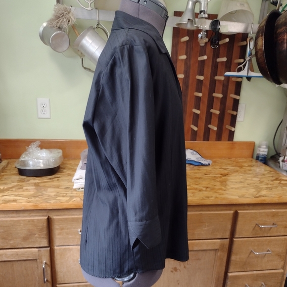 Biz collection button down pin stripe shirt sz 10 - Picture 6 of 16